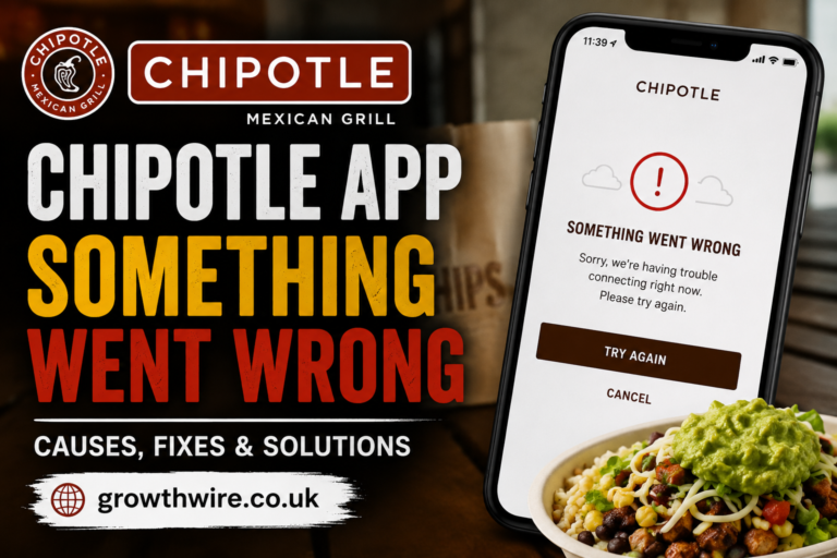 chipotle app something went wrong